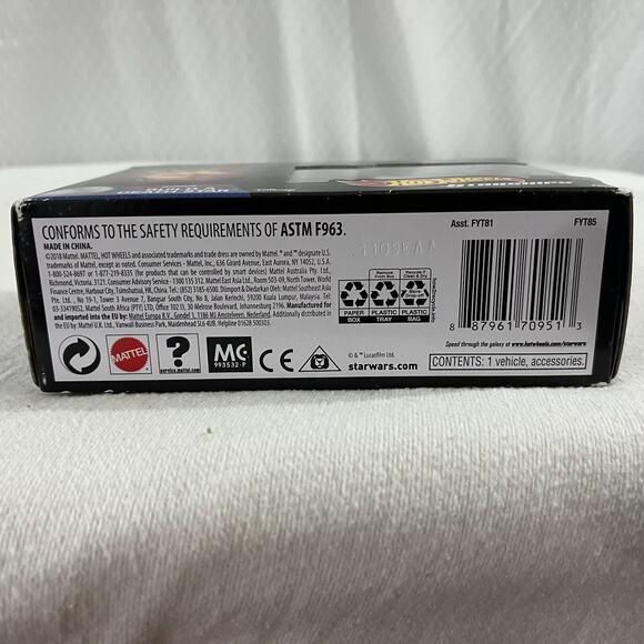 2018 Hot Wheels Star Wars Commemorative Darth Vader's Tie Fighter #4 - Picture 5 of 5